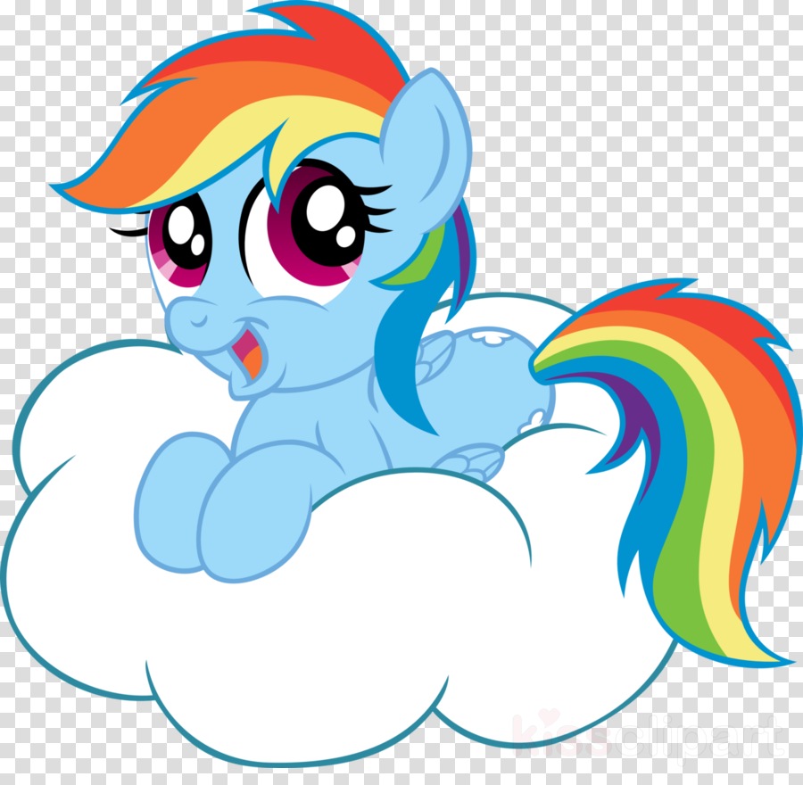 My Little Pony On A Cloud Clipart Rainbow Dash Pony - My Little Pony On A Cloud Clipart Rainbow Dash Pony (900x880)