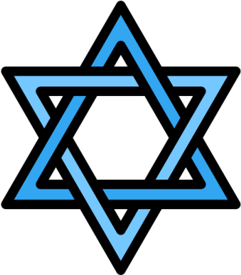 Israel, Religion, Religious, Jewish, Shapes, Judaism, - Israel Star Logo (400x400)
