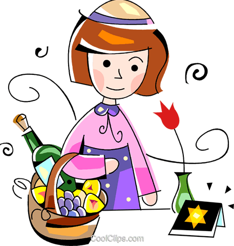Jewish Child Royalty Free Vector Clip Art Illustration - Illustration (457x480)