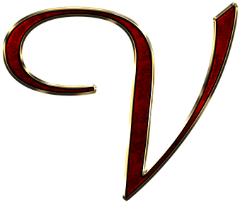 Alphabet, Letter, Initial - Letter V Transparent Background (411x340)