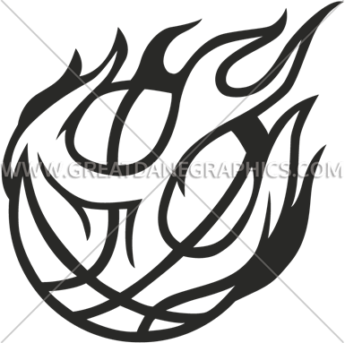 Clip Free Library Basketball On Fire Clipart - Clip Free Library Basketball On Fire Clipart (385x383)