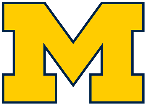 The Notre Dame Fighting Irish Defeat The Michigan Wolverines - Logo Michigan Football (500x500)