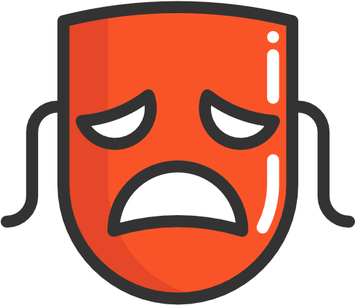 Image Library Stock Education Masks Theatre Tragedy - Mascara De La Tragedia (512x512)