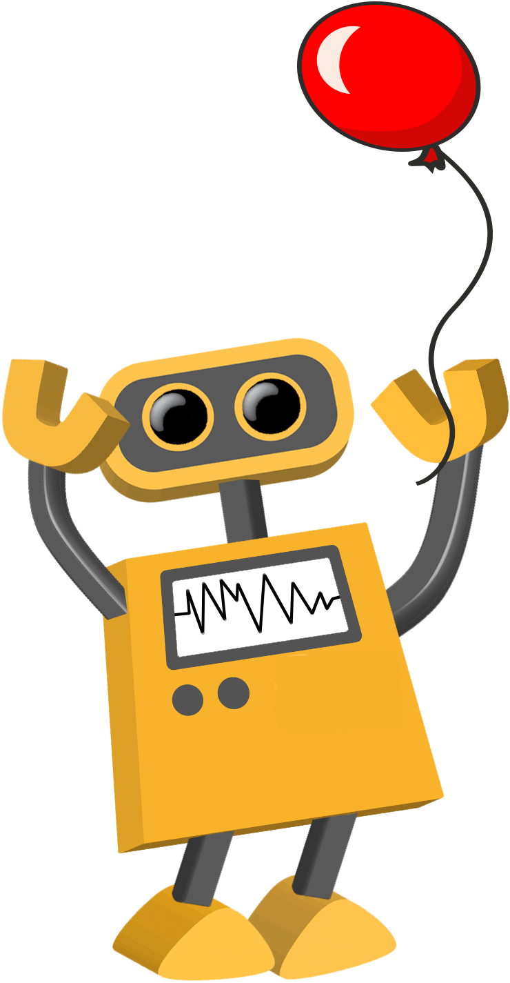 Balloon Bot - Transparent Background Robot Png Icon (740x1425)