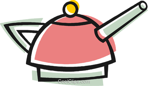 Boiling Kettle Royalty Free Vector Clip Art Illustration - Boiling Kettle Royalty Free Vector Clip Art Illustration (480x280)