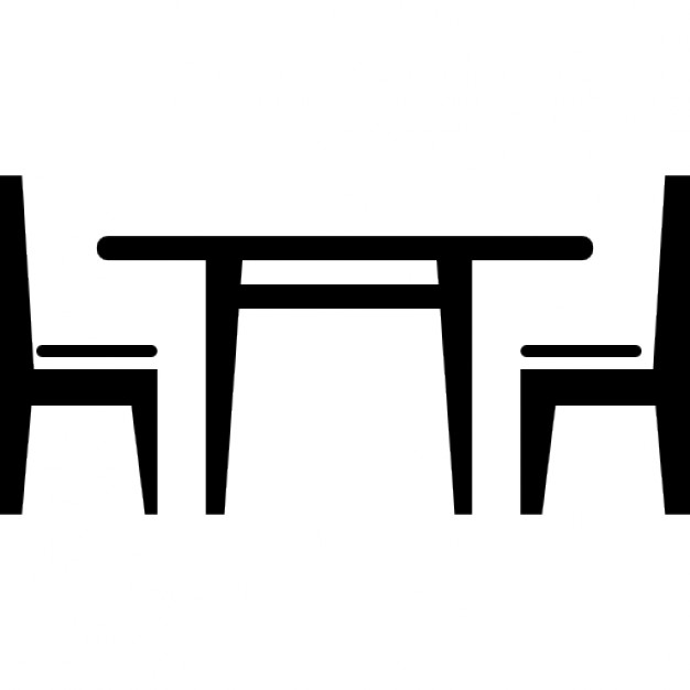 Table And Chair Vector (626x626)