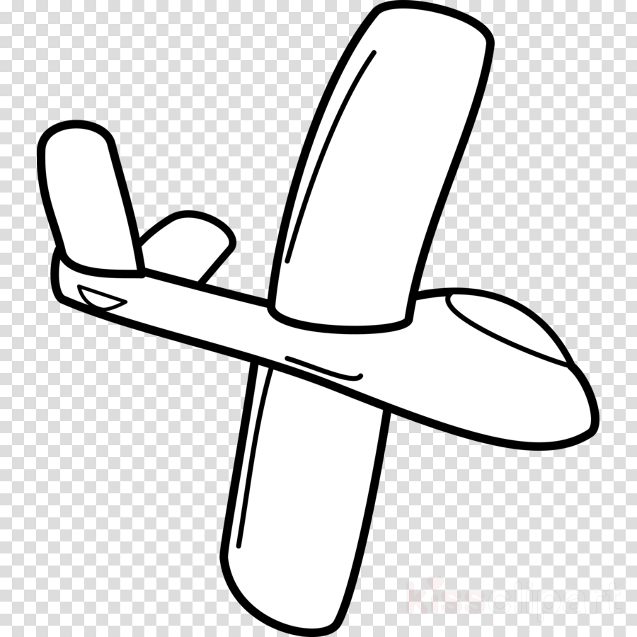 Outline Image Of Glider Clipart Airplane Glider Clip - Huellas De Perro Png (900x900)