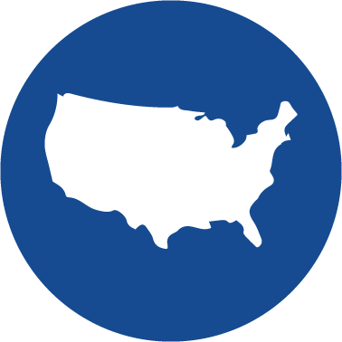 Toolkit Of Resources On Agency Collaboration - Us Map Icon Round (378x378)