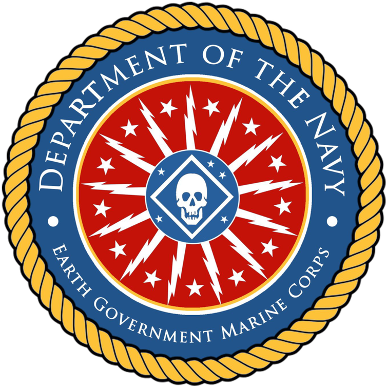 Earth Government Marine Corps Seal By Kaelakov - Underwater Camera Artwork (894x894)