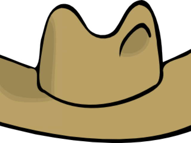 Hat Clipart Farmers - Cartoon Cowboy Hat Shower Curtain (640x480)
