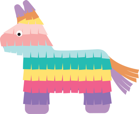 Pinata Clipart Svg Clip Art Black And White - Pinata Clipart Svg Clip Art Black And White (450x369)