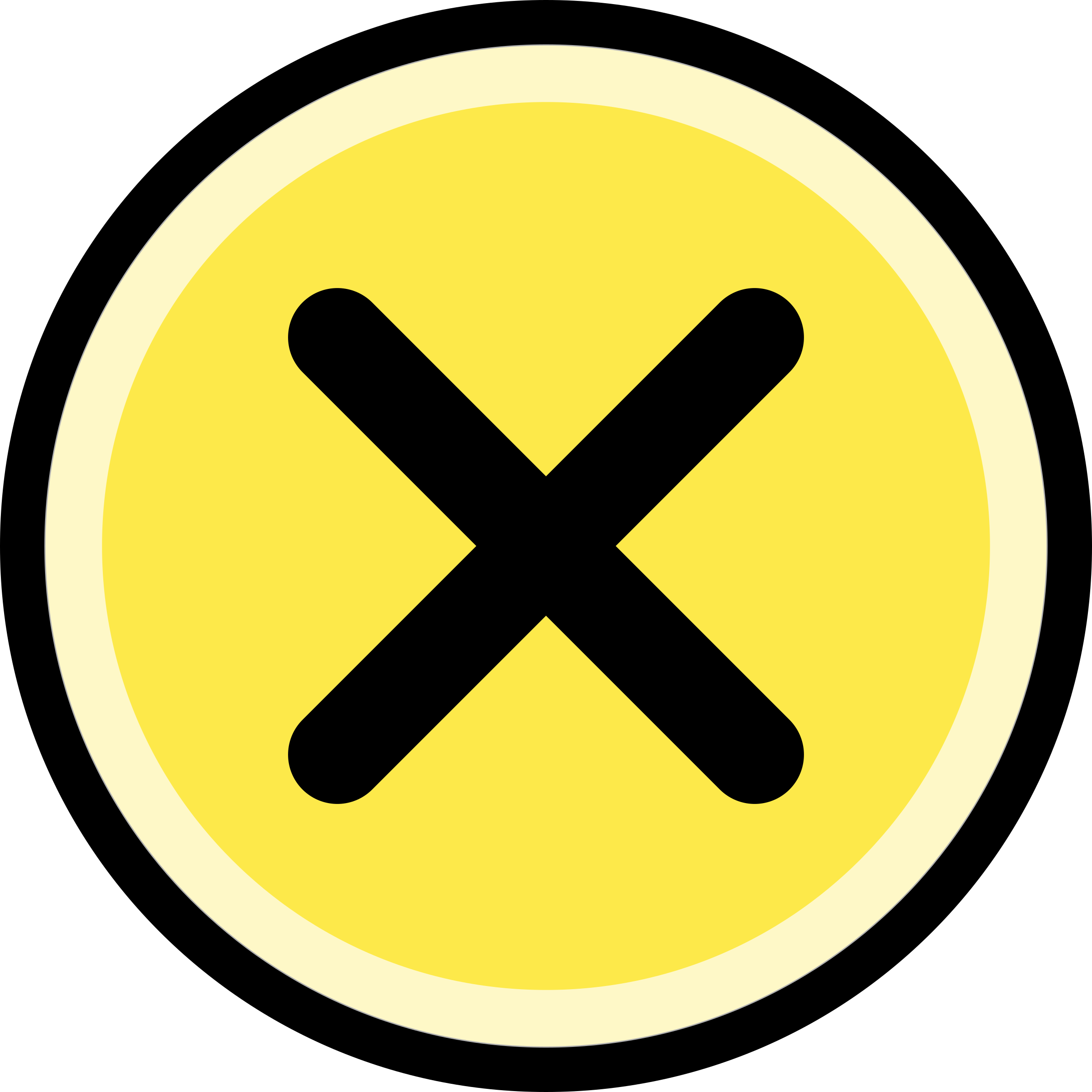 Cancel/no, Round, Yellow Image Freeuse Stock - Clip Art Railroad Sign (2400x2400)