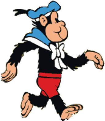 Choco The Chimpanzee Walking - Pan (400x400)