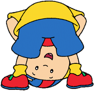 Caillou Looking Upside Down - World Smile Day Clip Art (400x400)