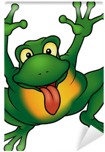Cartoon Illustration Wall Mural • Pixers® • We Live - Frog Cartoon (400x400)