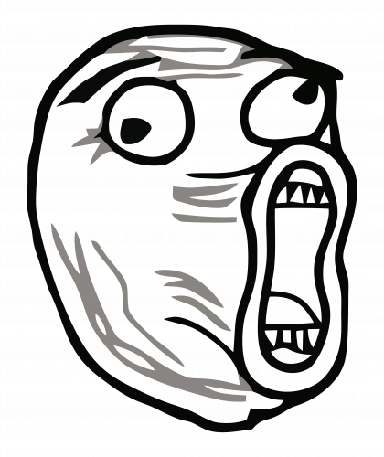 Кружка Стеклянная Прозрачная Lol С Собственным Принтом - Lol Face (420x500)