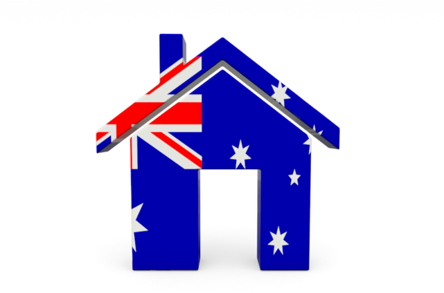 Australia Capital, Icon Illustrations, Flag Icon, Home - Australia Flag Home Icon (641x424)