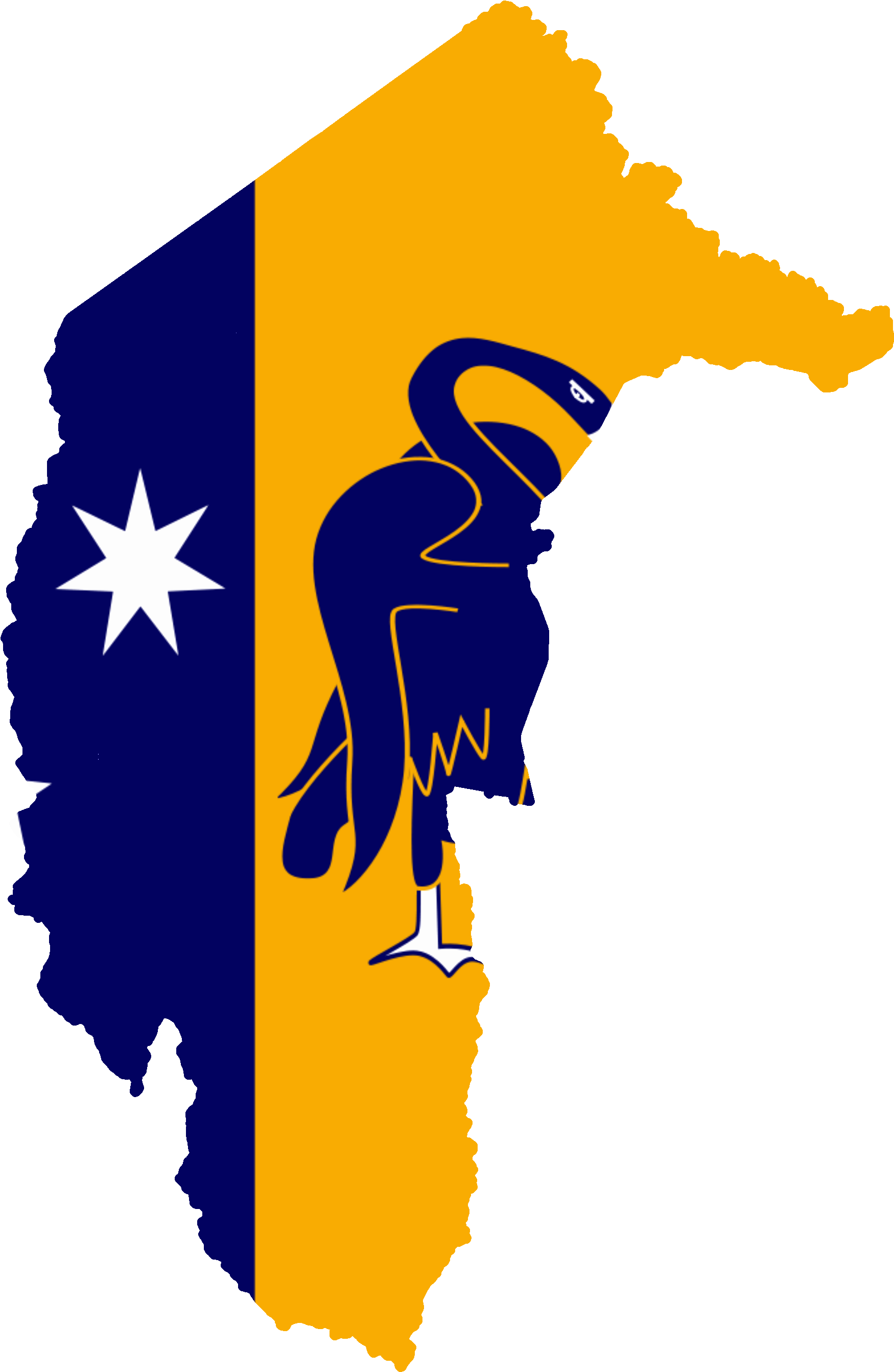 Flag Map Of The Australian Capital Territory - Australian Capital Territory Flag Map (2000x2897)