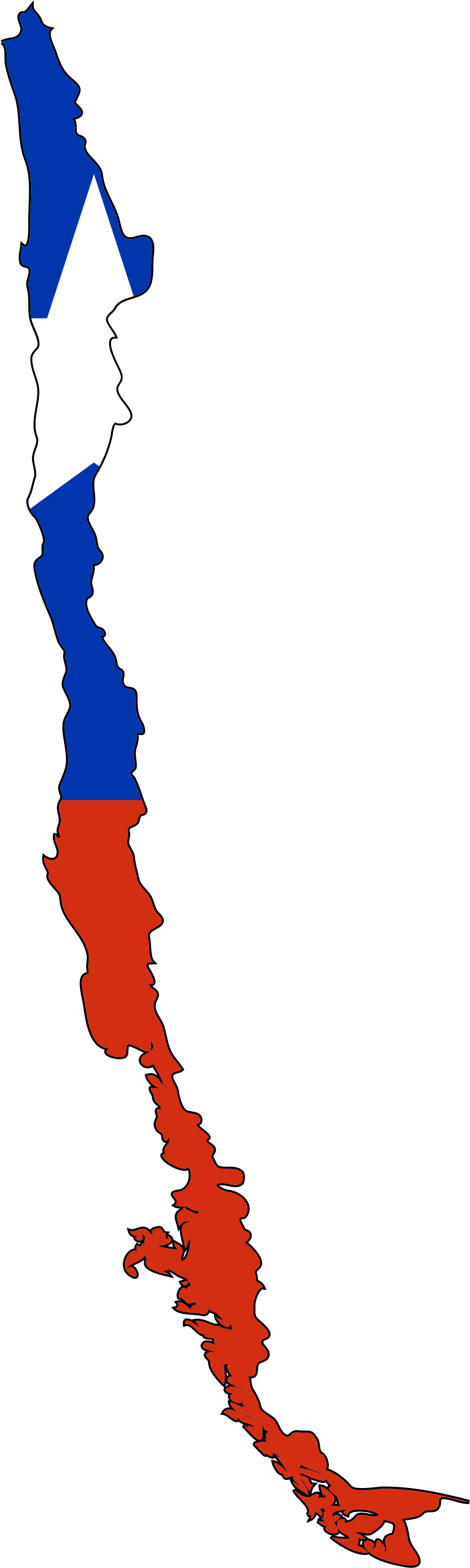 Australia - Chile Flag Map (1024x3357)