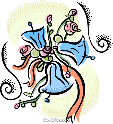 Wedding Bells Royalty Free Vector Clip Art Illustration - Wedding Bells (439x480)