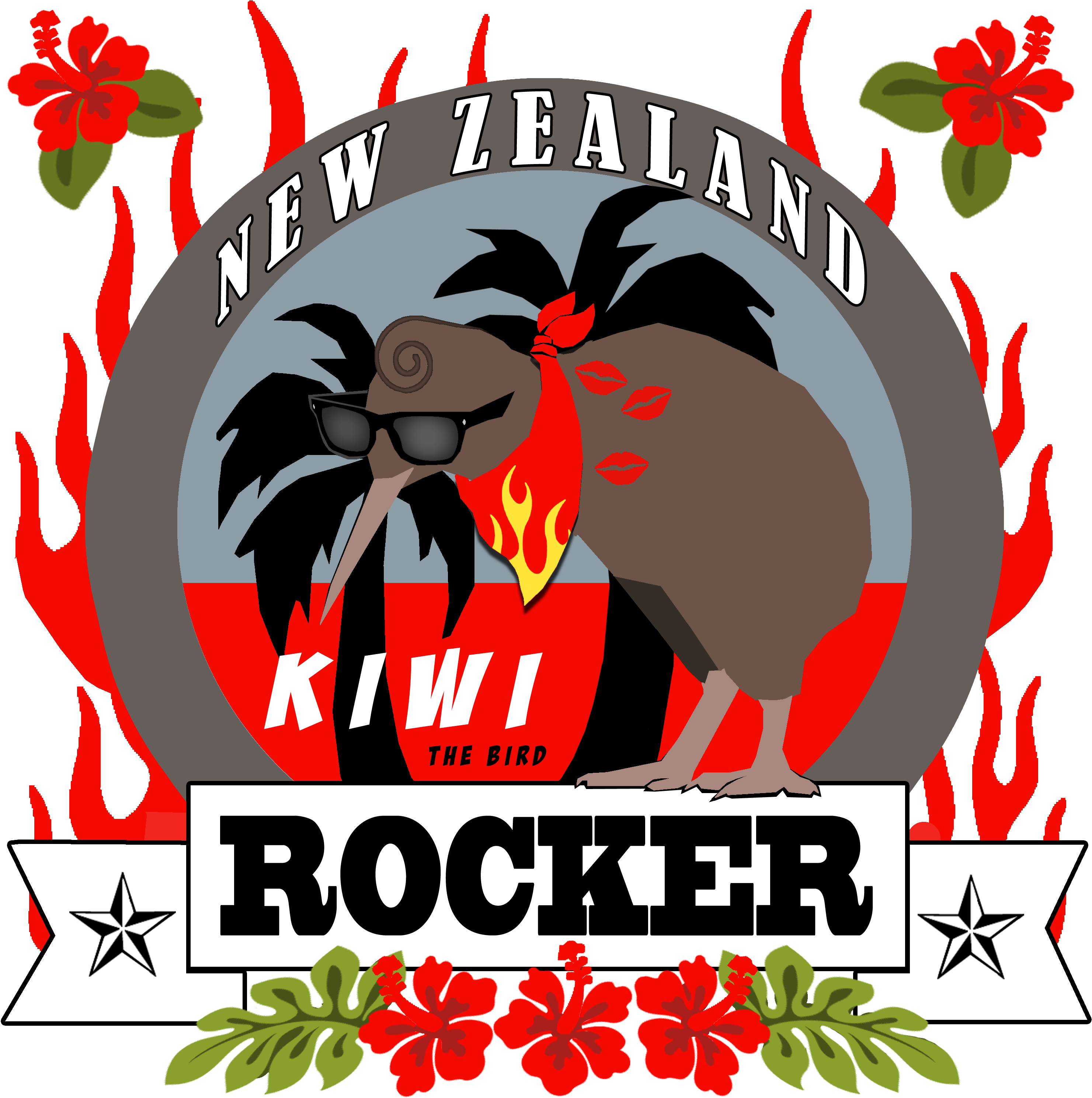 Rockabilly Kiwi Bird Kiwi Bird, Rockabilly Fashion, - Raggin', Jazzin', Rockin': A History Of American Musical (3000x3000)