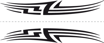 Juego De Laterales Motorbike Design And Cars - Franjas Vector Para Carro (400x400)