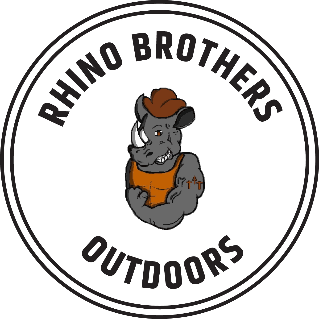 Rhino Brothers Outdoor Striper Fishing Guide Service - Savannah River Brewing Logo (1353x1353)