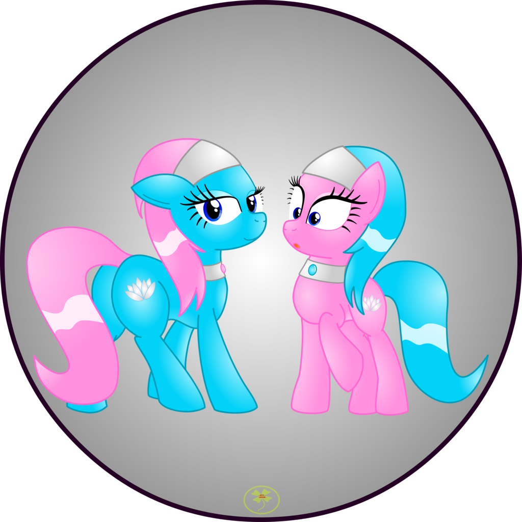 Lakword, Earth Pony, Female, Group, Happy, Lotus Blossom, - Artist (1024x1024)