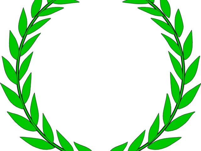 Image Black And White Library Leaves Vector Freeuse - Laurel Wreath (640x480)