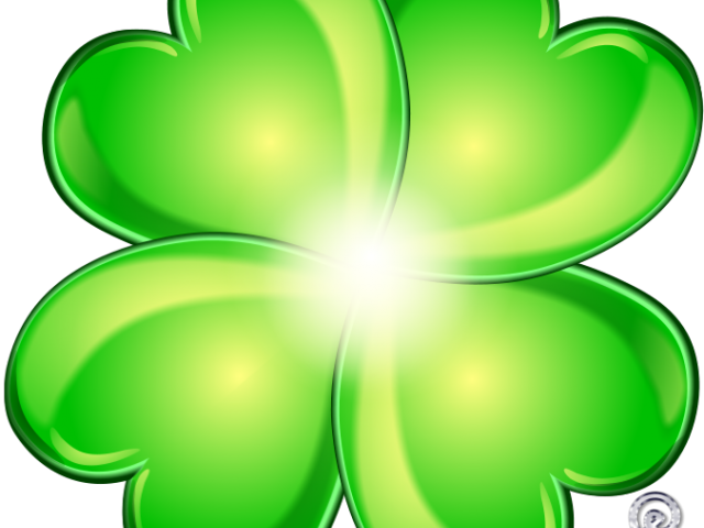 Shamrock Clipart Transparent Background - Four-leaf Clover (640x480)