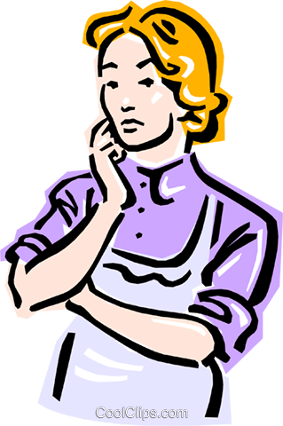 Old-fashioned Women Royalty Free Vector Clip Art Illustration - Mother (319x480)