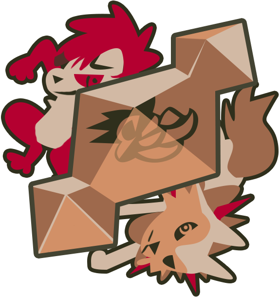 Opposites Of The Same Stone [a Pokemon Tee Design] - Cartoon (640x640)