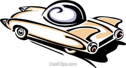 Old Fashioned Car Royalty Free Vector Clip Art Illustration - Classic Car (480x258)