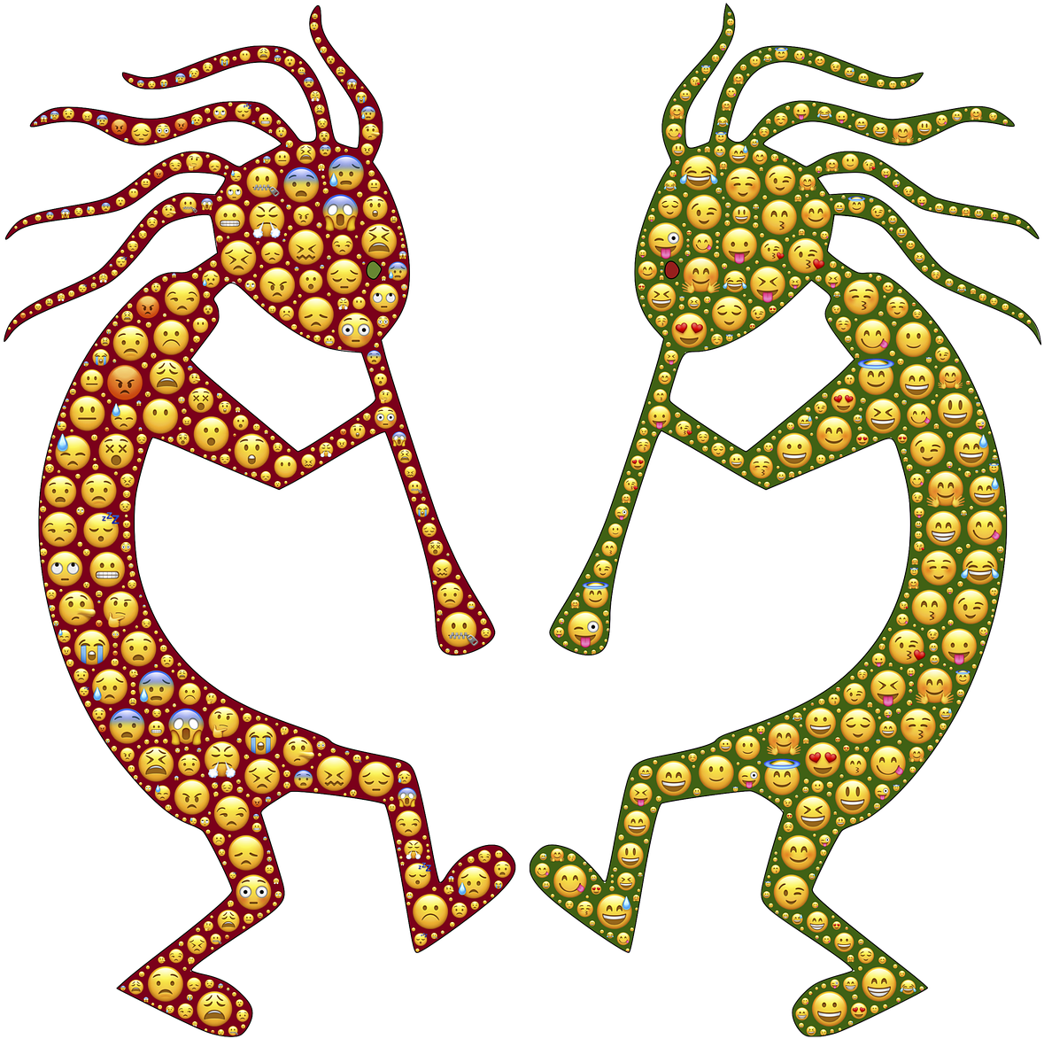 Kokopelli Faces Expressions - Tolo Tolo (1280x1280)