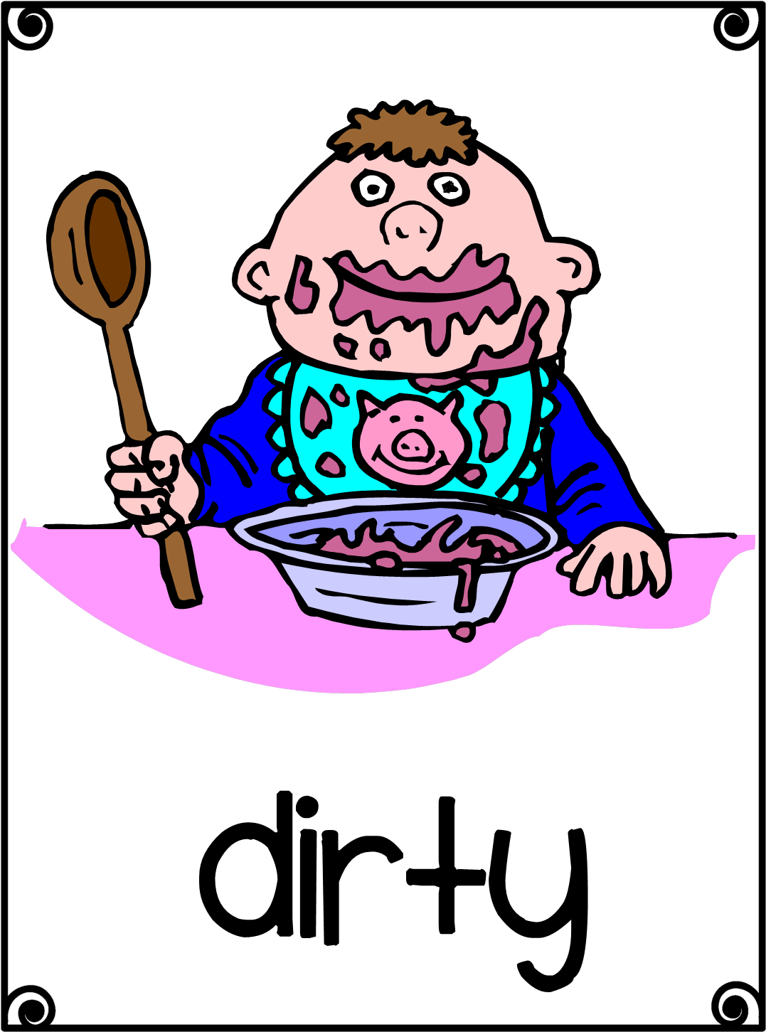 Clean and dirty for kids. Opposite of clean. Clean adjective. Clean comparative and superlative. чистый грязный карточки.