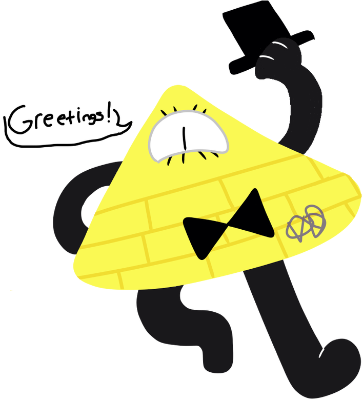 Bill Cipher -hats Off To You - Illustration (894x894)