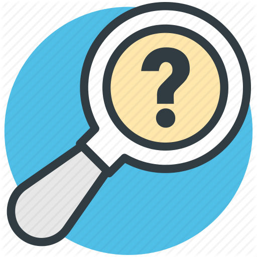 Clip Art Clipart Interrogação Social Media Serralheria - Question Mark And Magnifying Glass (512x512)