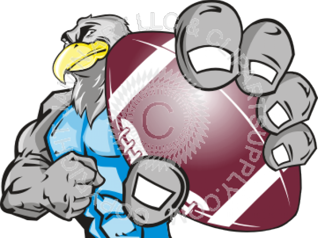 Eagle Clipart Football - Eagle Football Mascot Clip Art (640x480)