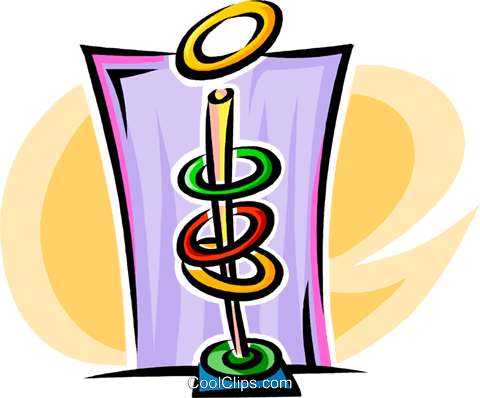 Arcade Games Royalty Free Vector Clip Art Illustration - Ring Toss Game Clipart (480x398)