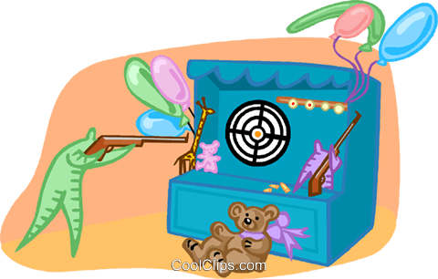 Playing A Game At The Fair Royalty Free Vector Clip - Tightrope Walking (480x306)
