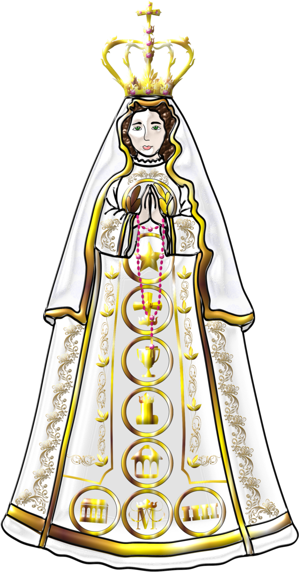 Virgin Mary, Catholic, Venezuela Flag, Fences, Flags, - Virgen Del Valle Png (662x1207)