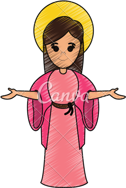 Blessed Virgin Mary - Graphic Design (800x800)