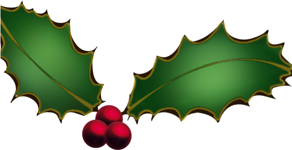 Free Christmas Clip Art Holly Free Clipart Images 6 - Christmas Holly Clipart (600x329)