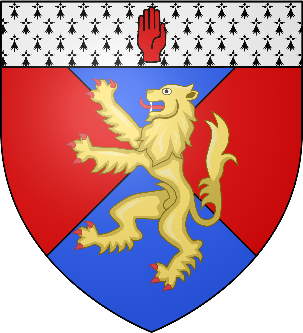Heraldic Lion Holding Sword (1200x1315)