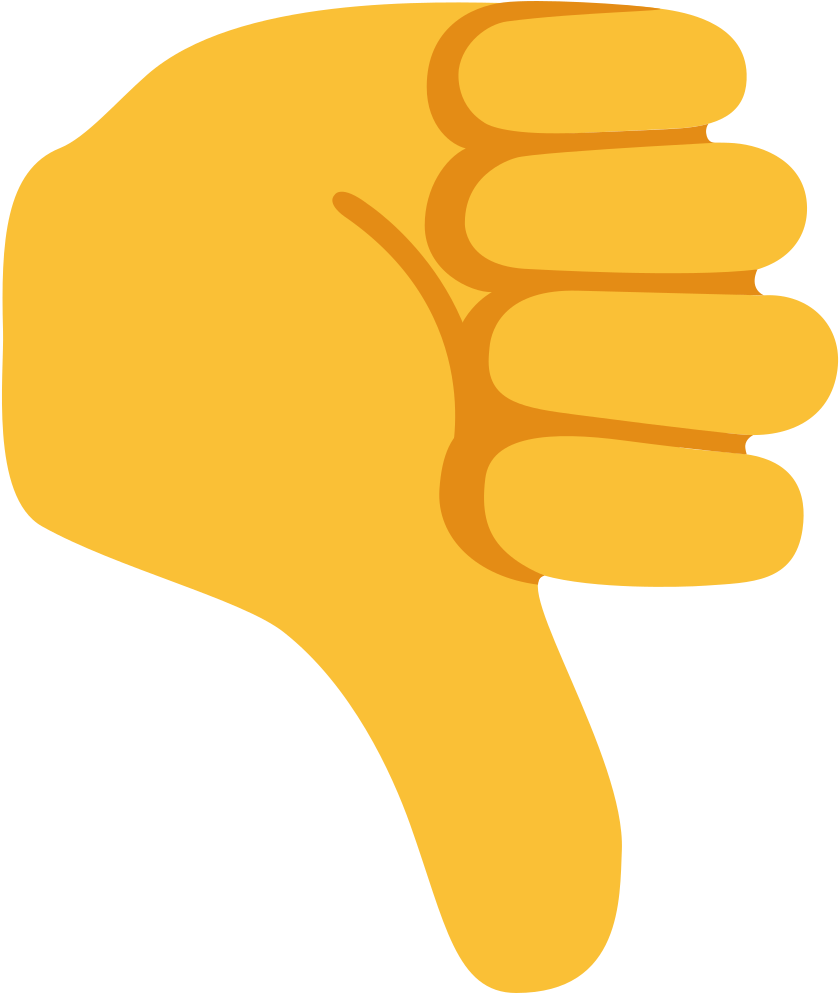 File Emoji U1f44e Svg Wikimedia Commons Valid List - Thumbs Down Emoji Vector (1024x1024)
