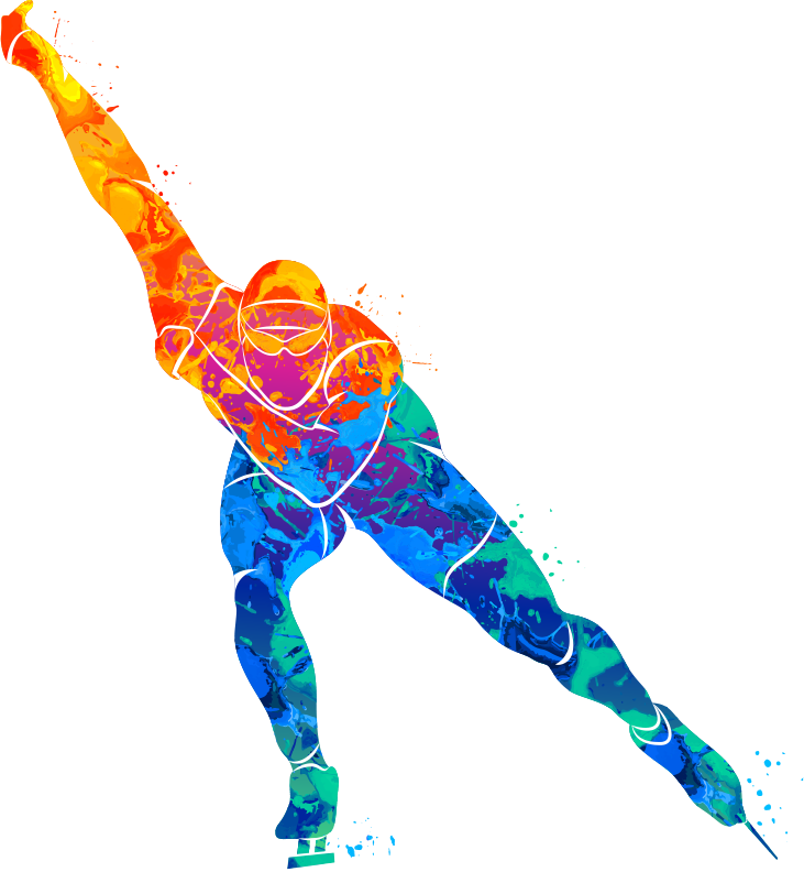 Distances Are Shorter Than In Long-track Racing, With - Silhouette (731x792)