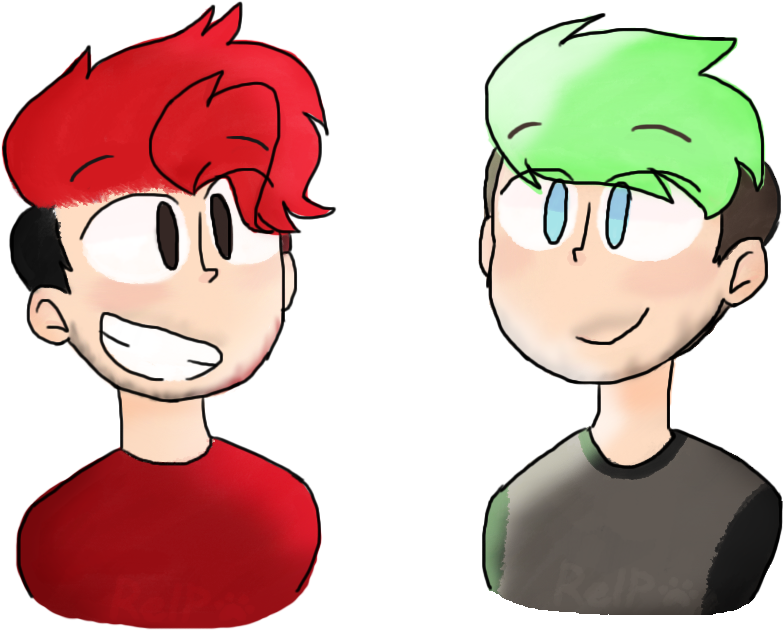 Transparent Jacksepticeye Red - Markiplier And Jacksepticeye Drawing (960x717)