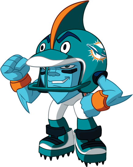 Mascot Drawing Shark Picture Free Library - Nfl Miami Dolphins Mascot (438x564)
