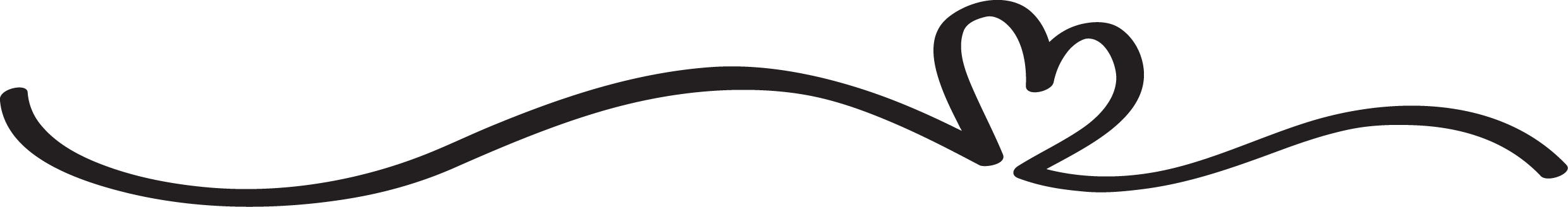 Black And White Heart Border (2481x328)