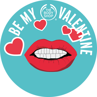 Sticker Be My Valentine - Body Shop (400x400)